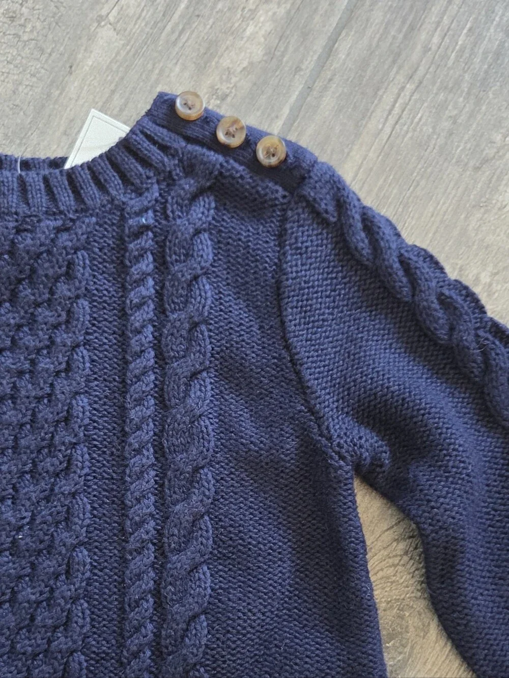 GAP Baby NWT 6-12 Months Cable Knit One-Piece Romper